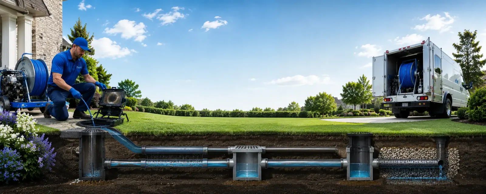 Outdoor drain cleaning information for Northampton, PA